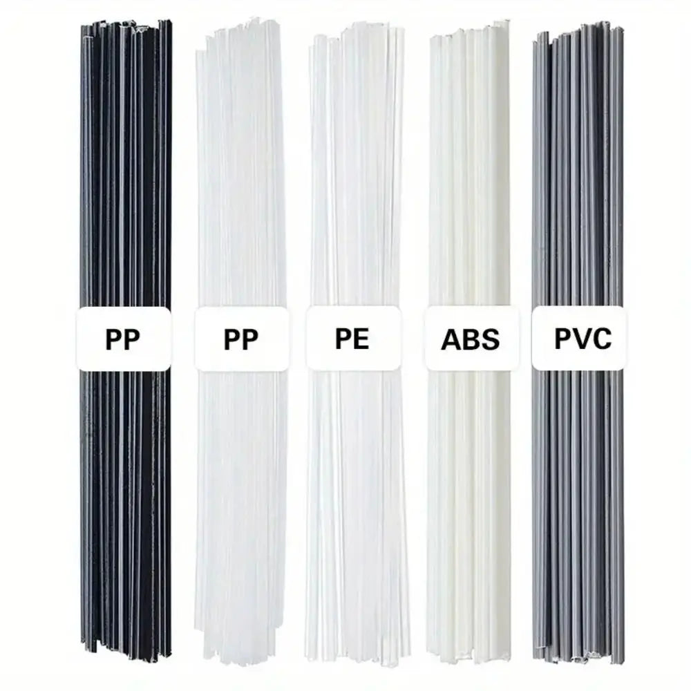 50Pcs Plastic Welding Rods – PP PE ABS PVC Thermoplastic Filler