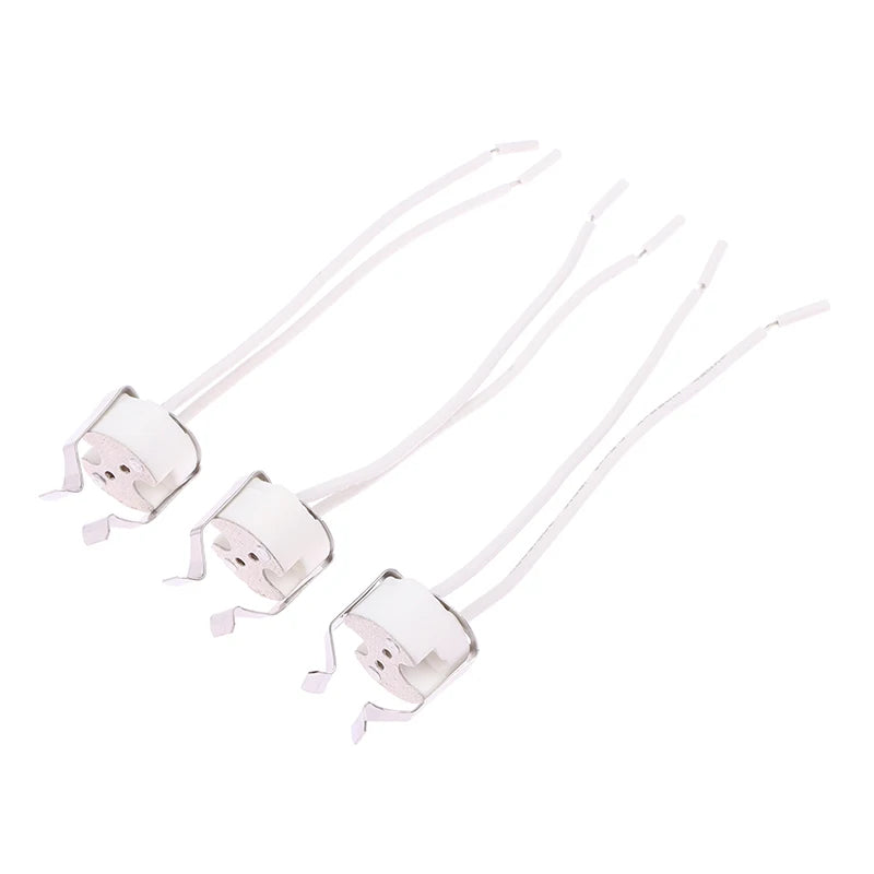 3Pcs MR16 GU5.3 Lamp Socket Holder Bracket & Silicone Cable