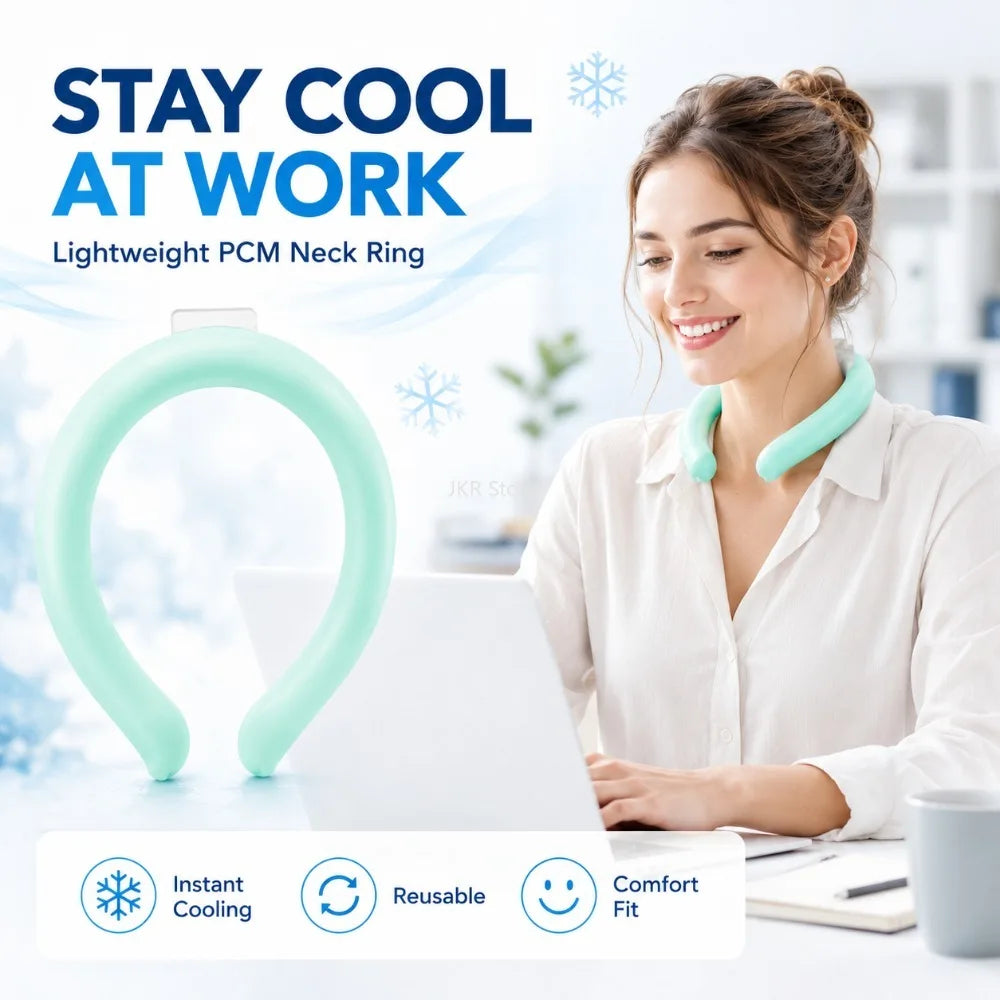 Reusable Neck Cooling Ring Gel Ice Pack Wrap – Summer Cooler
