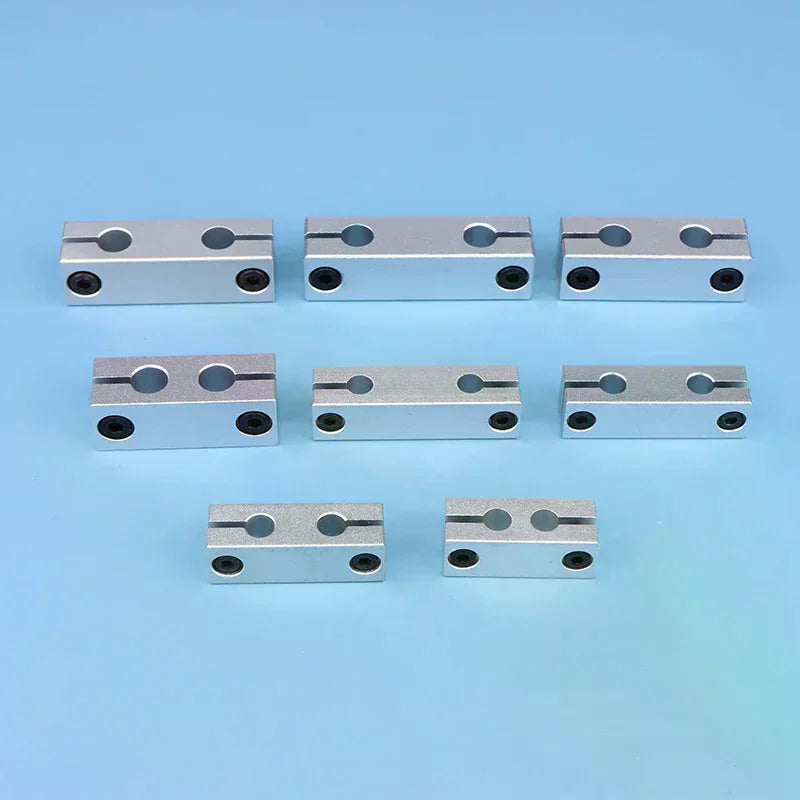 6mm 8mm Aluminum Parallel Clamp Optical Axis Rod Connector Parallel Clamp Connector Nixie 8-8 hole spacing20