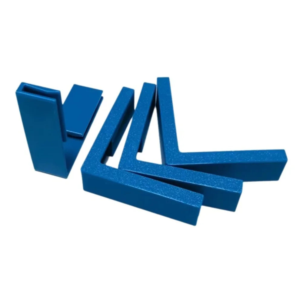4Pcs L-Shaped Cardboard Corner Clips – Reusable Box Edge Clamps Corner Reinforcement Clips Nixie Blue