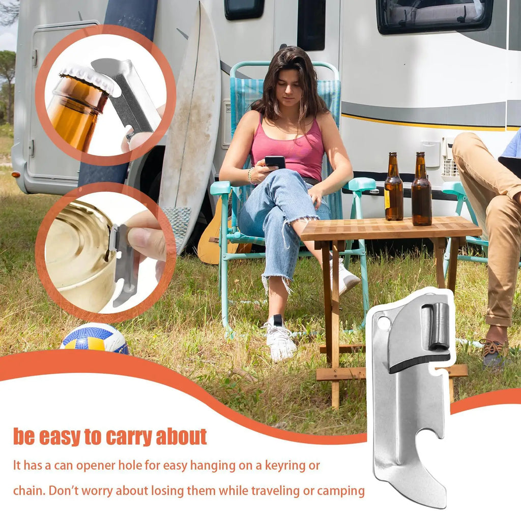 Manual Stainless Steel Can Opener – Camping & Kitchen Use Manual Can Opener Nixie