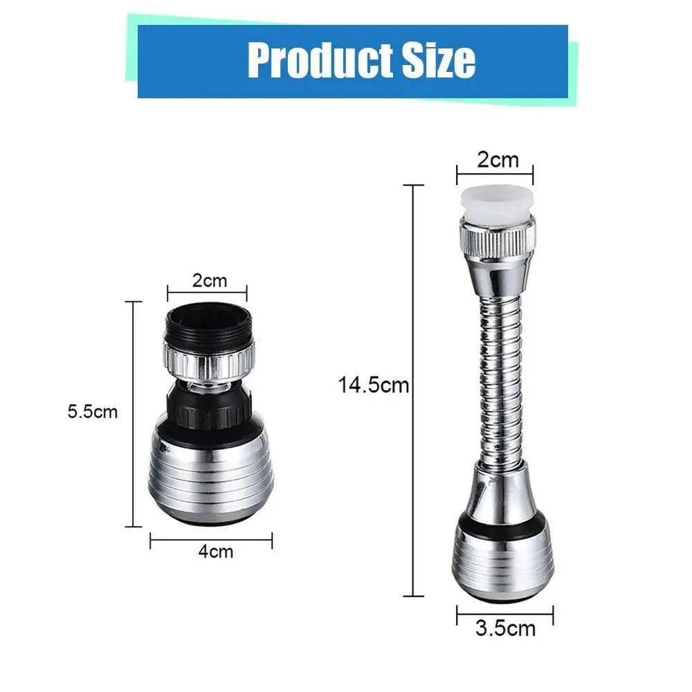 360° Rotating Faucet Aerator Extender – Dual Mode Water Saver Faucet Aerator Nixie