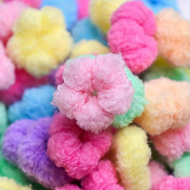 40pcs Mini Plush Elastic Pet Hair Bands – Puppies & Kittens Pet Hair Accessories Nixie