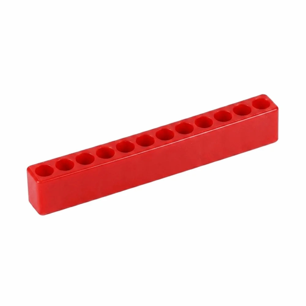 5-Pack 1/4" Screwdriver Bit Holder Strip Organizer – 12 Holes Bit Holder Organizer Nixie