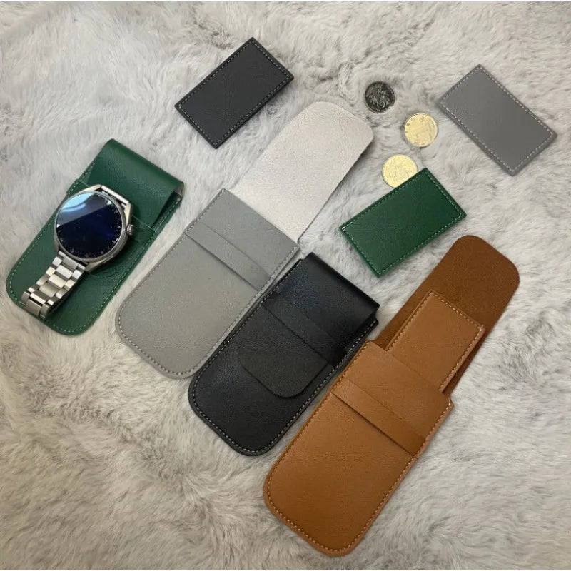 Watch Bag Organizer – Flannelette & PU Leather Gift Storage Bag Watch Storage Bag Nixie