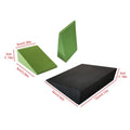 3-Piece EVA Foam Yoga Wedge Blocks – Stretch & Balance Board Yoga Wedge Block Nixie 2 green 1 black