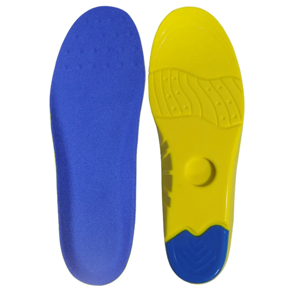 AirTag Shoe Insoles – Hidden Locator Holder, Breathable EVA AirTag Shoe Insole Nixie Blue-Yellow-41-44