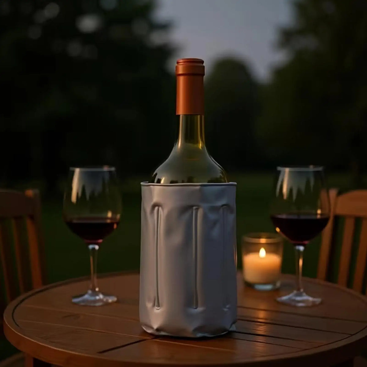 Reusable Insulated Wine Cooler Bag | Gray Thermal Bottle Sleeve Wine Bottle Cooler Nixie