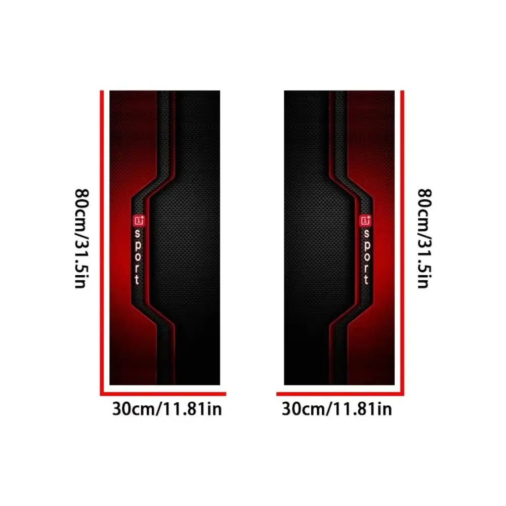 Carbon Fiber A-Pillar Stickers Black Red Sporty Car Trim – 1 Pair Car Interior Trim Nixie