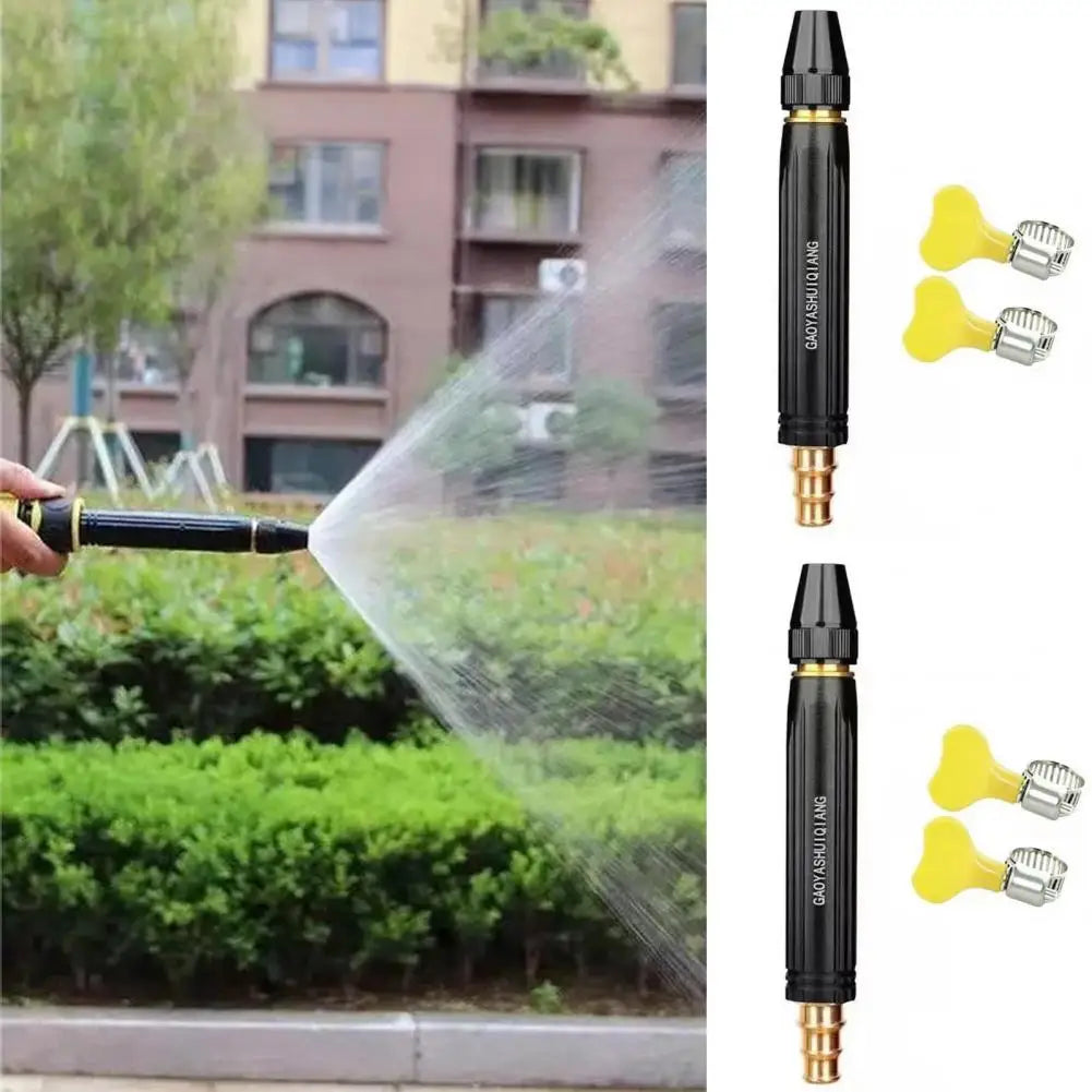 High Pressure Garden Hose Nozzle – Adjustable Spray & Clamps Garden Hose Nozzle Nixie