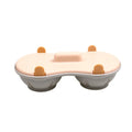 Microwave Egg Poacher Double Cup Detachable Drain Basket Cooker Microwave Egg Poacher Nixie Orange