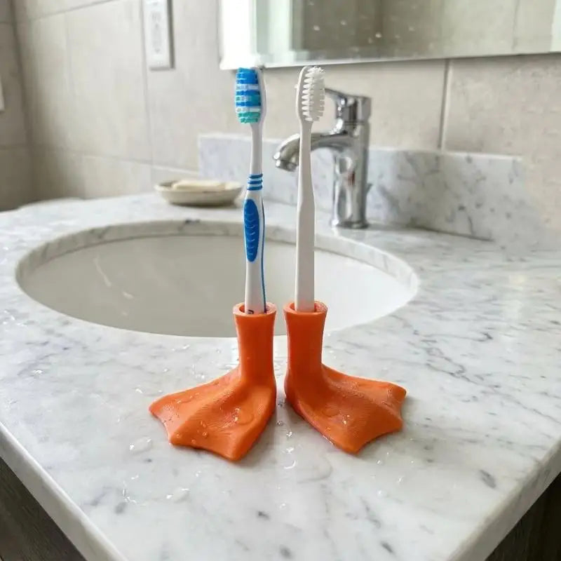 Duck Paw Toothbrush Holder – Cute Kids Bathroom Organizer Toothbrush Holder Nixie