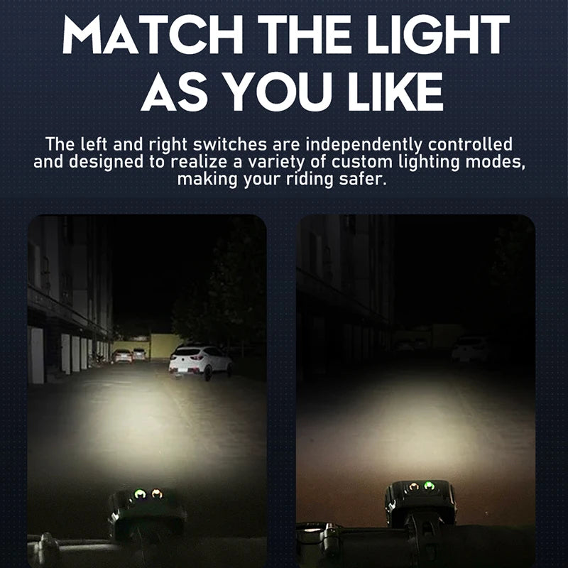 Q6 Rechargeable Front & Rear Bike Light Set | LED Bicycle Lamps