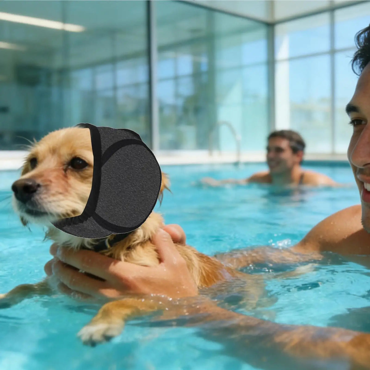 Dog Noise-Reducing Ear Covers – Soft Protective Pet Headband Dog Ear Cover Nixie