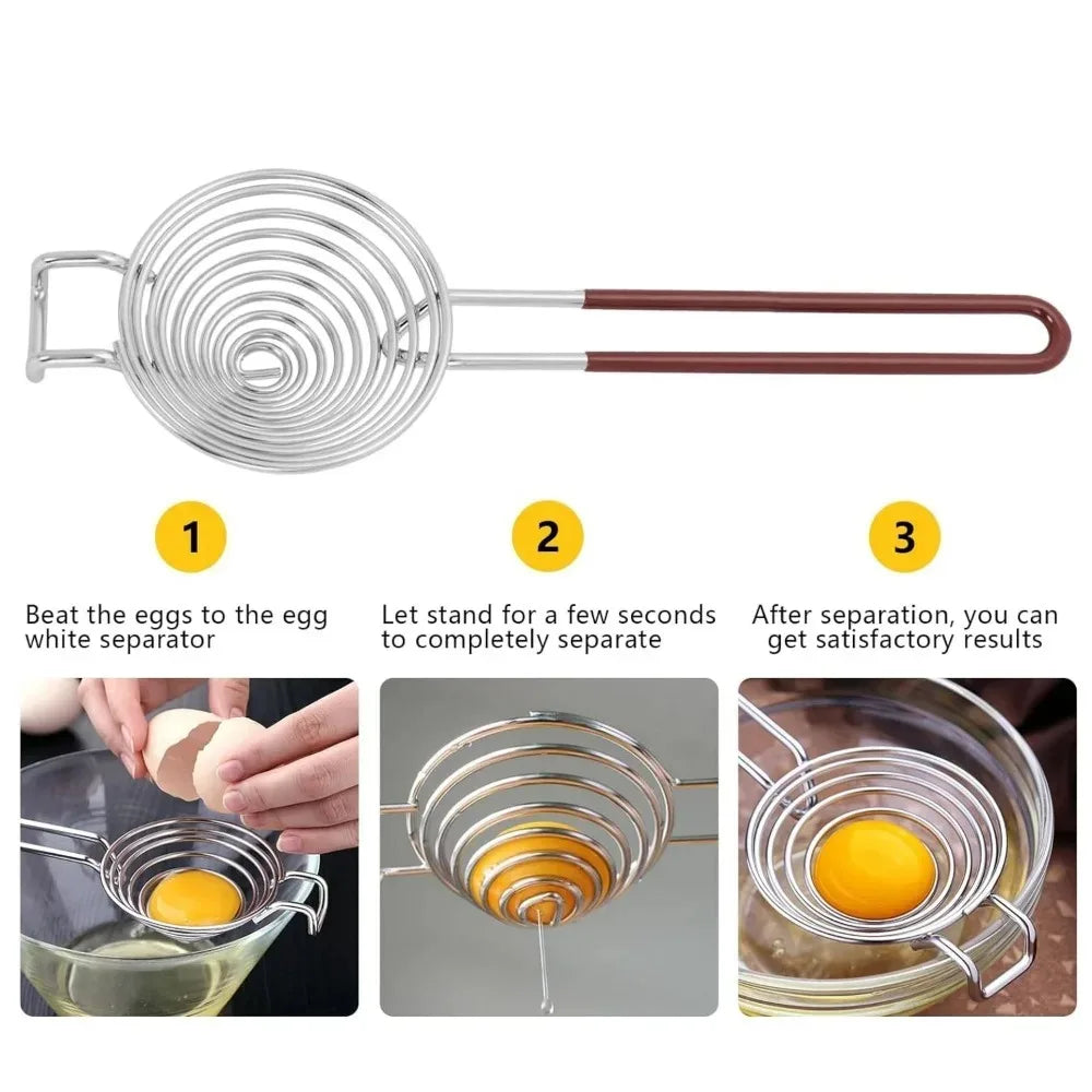 304 Stainless Steel Egg Separator – Yolk & White Divider