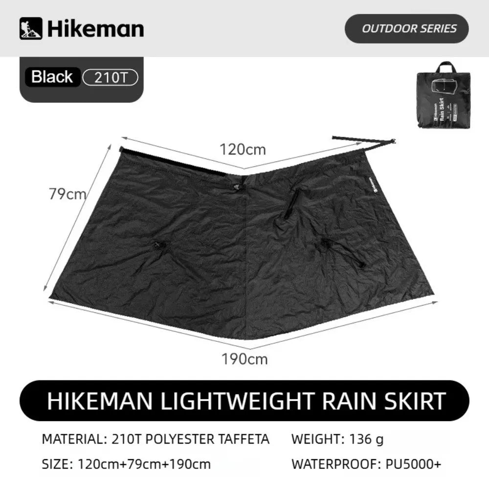 3-in-1 Ultralight Hiking Rain Skirt – Waterproof Poncho Hiking Rain Skirt Nixie