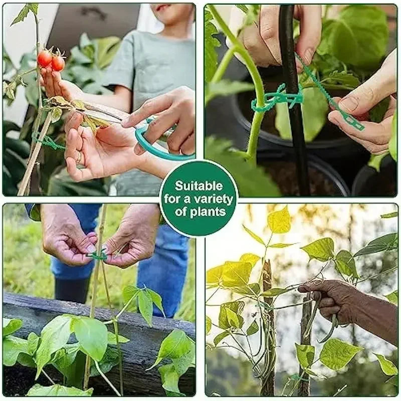 50pcs Reusable Adjustable Plant Ties – Vine & Tomato Garden Clips Garden Plant Clips Nixie