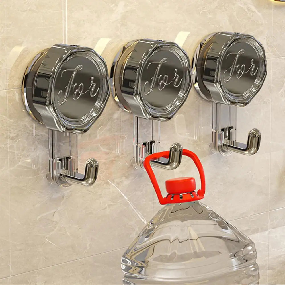 No-Drill Suction Cup Wall Hook for Kitchen & Bathroom Tiles