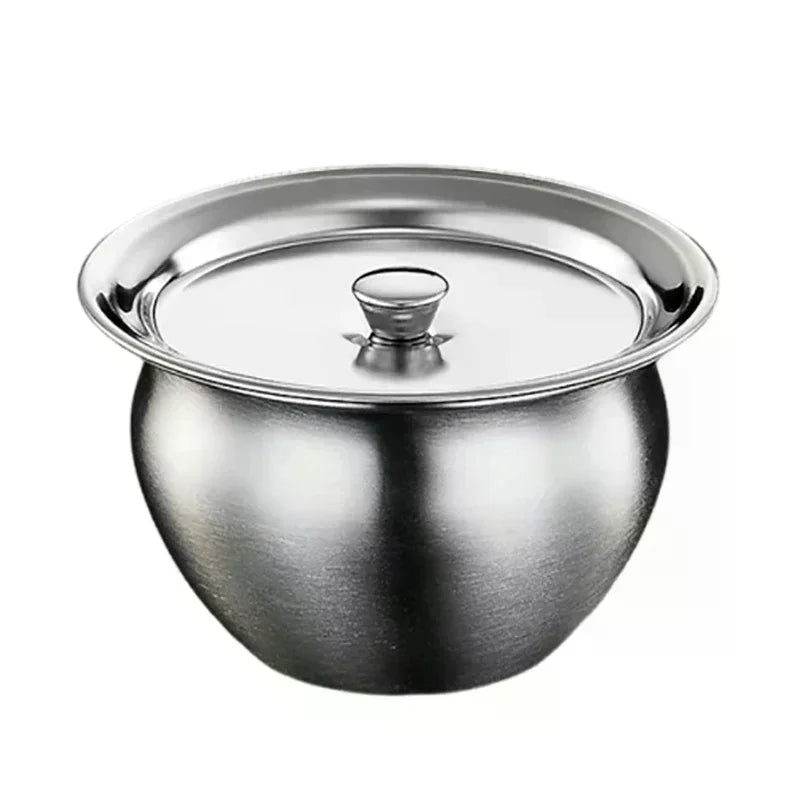 Stainless Steel Steaming Bowl with Lid | Multi-Use Kitchen Bowl Steaming Bowl Nixie