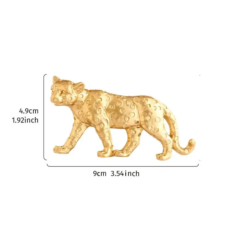 Resin Leopard Figurine Light Switch Wall Sticker Home Decor