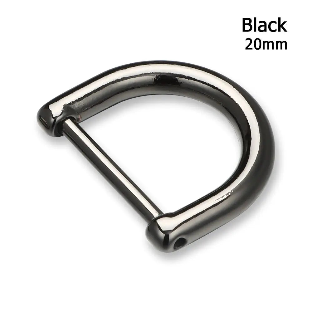 Metal Screw D-Ring Buckle for Bag Straps & Leather Crafts