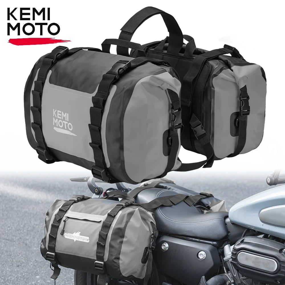 Waterproof Motorcycle Saddlebags 50L Adventure Side Bags PVC Motorcycle Saddlebags Nixie