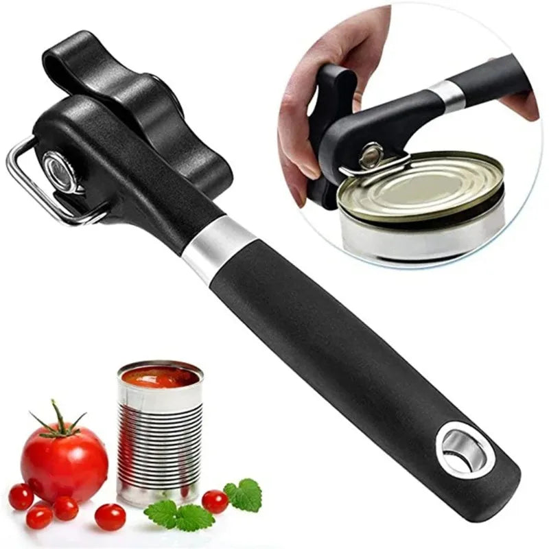 Manual Side-Cut Can Opener – Stainless Steel Kitchen Tool Manual Can Opener Nixie
