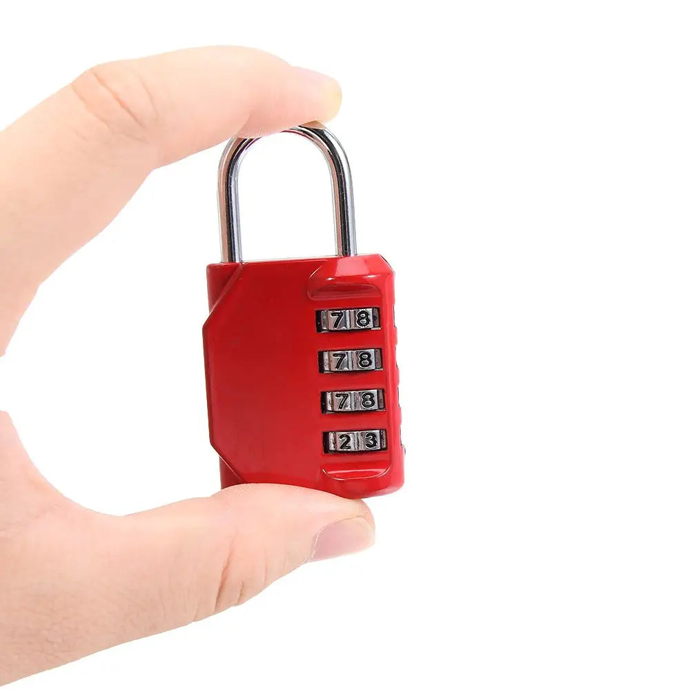 4-Digit Resettable Combination Padlock – Waterproof Travel Lock