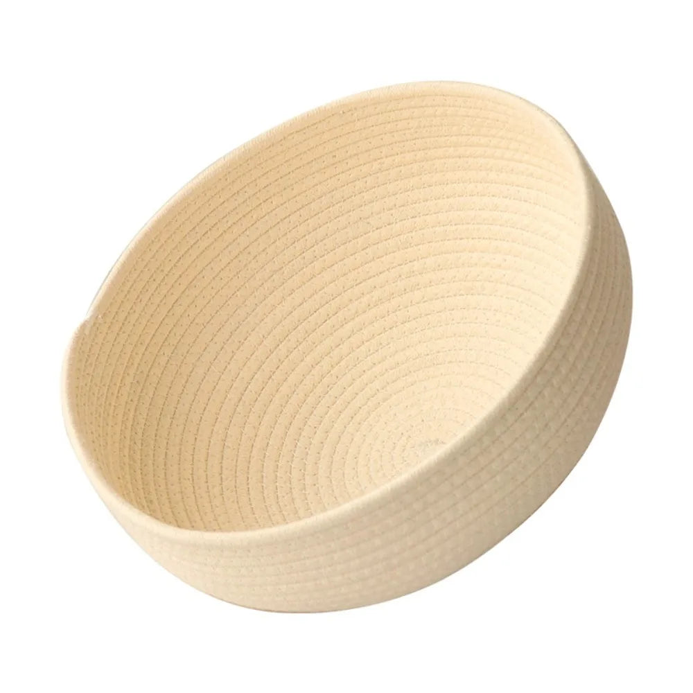 Washable Cotton Rope Round Cat Bed with Climbing Frame