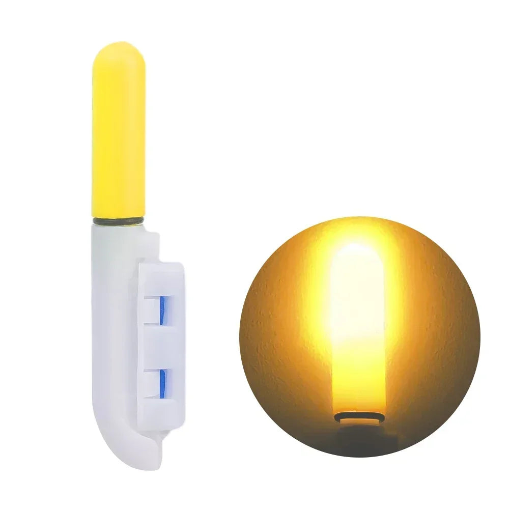 LED Fishing Rod Light Sticks – Waterproof Night Fishing Glow Fishing Rod Light Nixie Yellow-2Pcs No CR425 Batteries