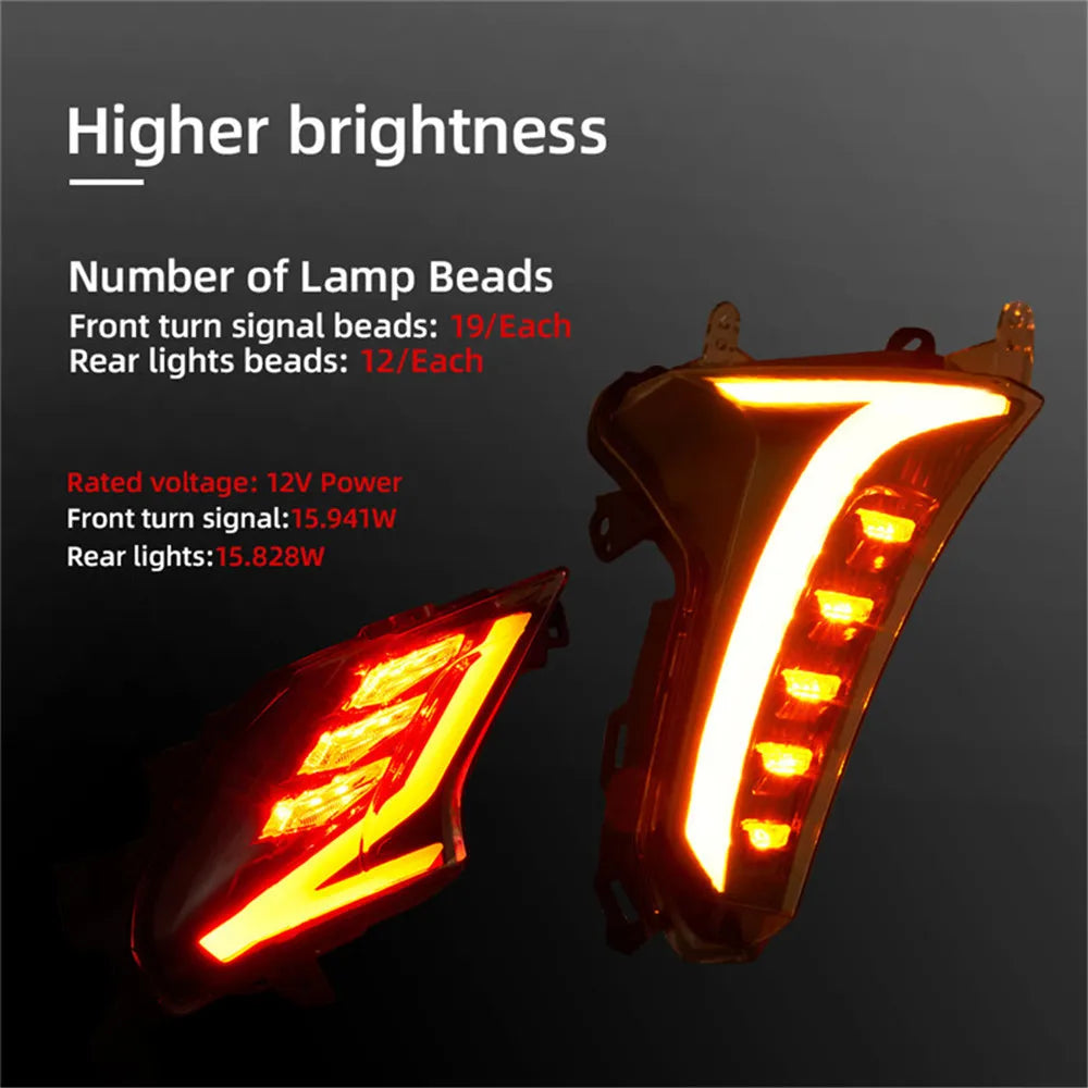 LED Turn Signal & Brake Lights for Yamaha TMAX 530 2017–2020 Motorcycle LED Lights Nixie