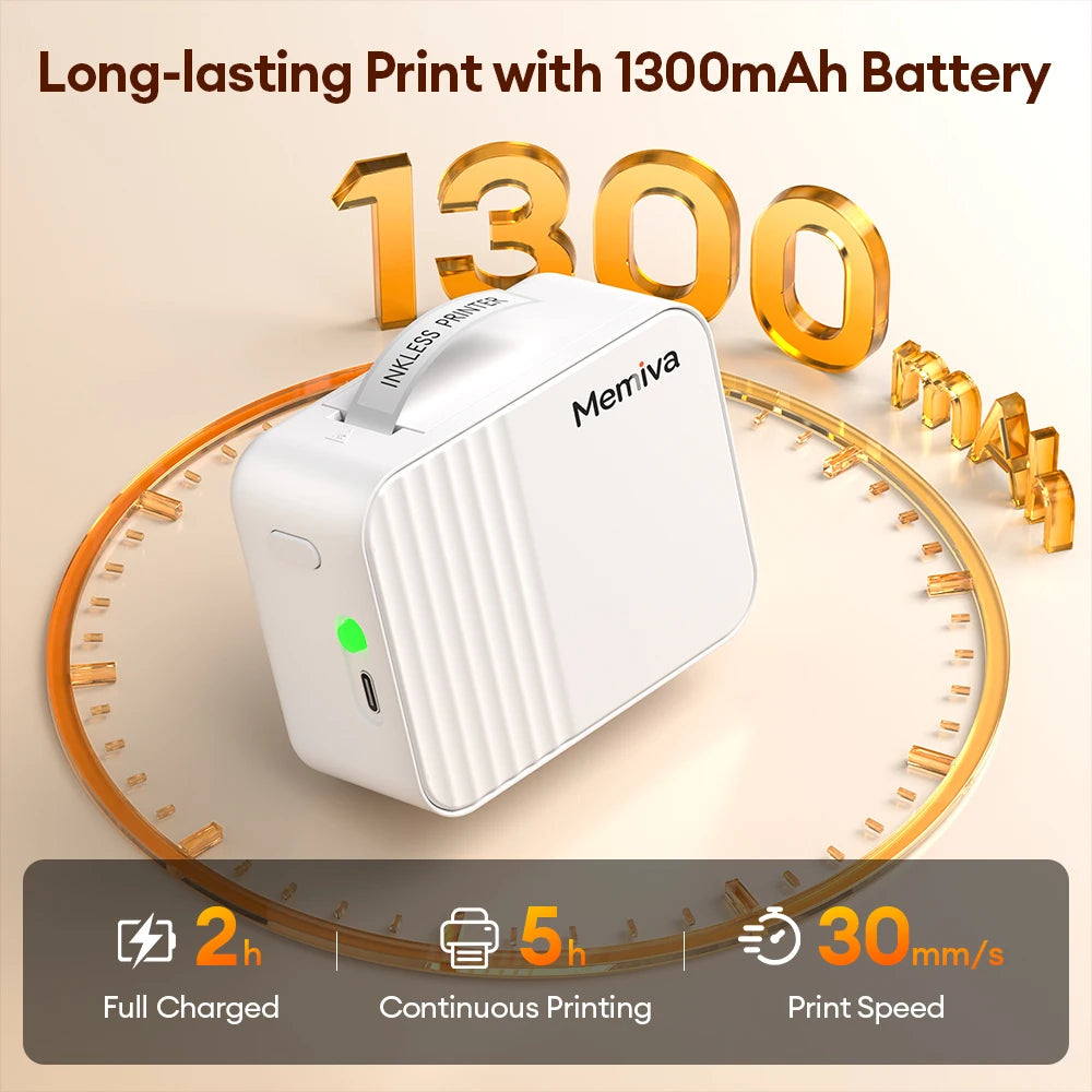 Marklife A1 Mini Bluetooth Thermal Label Printer Portable