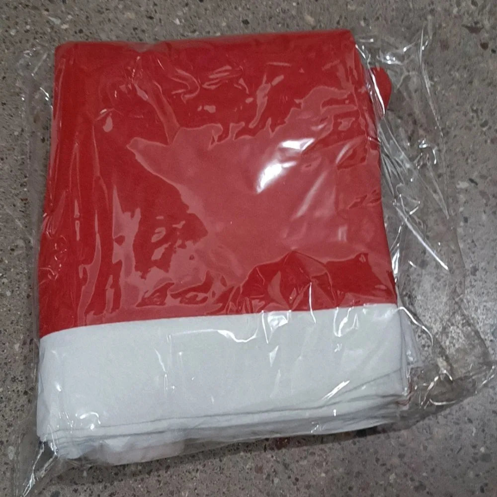 4PCS Santa Hat Christmas Chair Covers – Festive Dining Decor