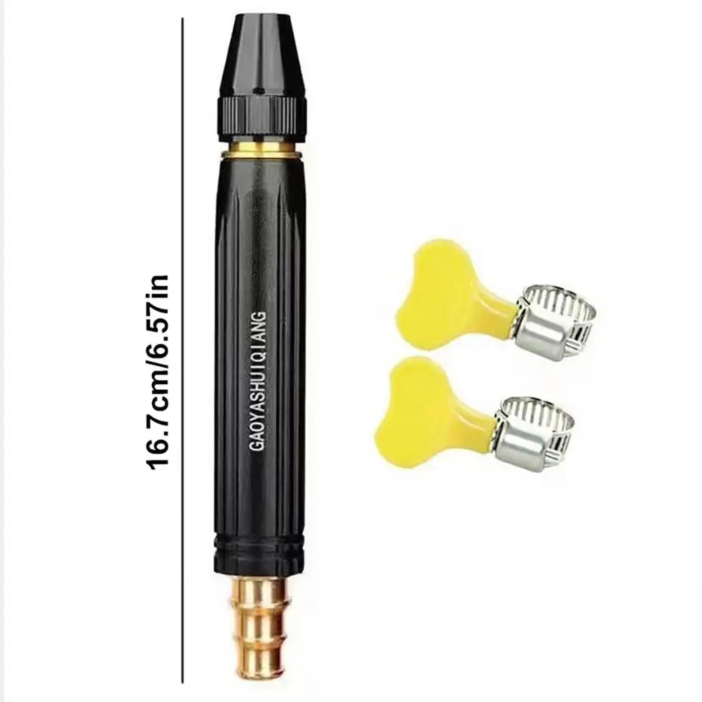 High Pressure Garden Hose Nozzle – Adjustable Spray & Clamps Garden Hose Nozzle Nixie