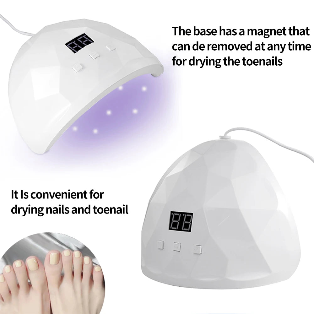 UV Gel Nail Curing Lamp – Home & Salon Nail Dryer UV Nail Curing Lamp Nixie