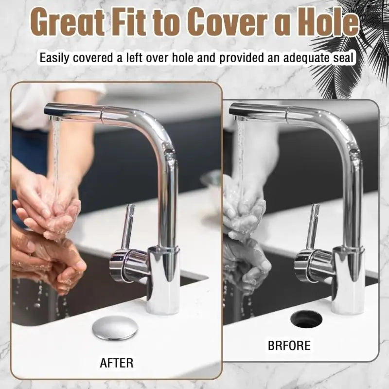 M6 Stainless Steel Sink Hole Cover Faucet Hole Plug 51mm Sink Hole Cover Nixie
