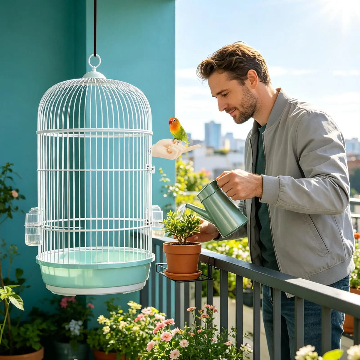 Hand-Shaped Bird Perch Stand – Bite Resistant Parrot Training Bird Perch Stand Nixie