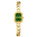 REBIRTH Retro Casual Quartz Watch – Analog Alloy Timepiece Analog Fashion Watch Nixie green