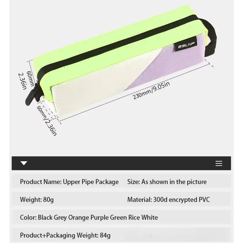 Bicycle Top Tube Bag – MTB & Road Bike Frame Pouch Bike Frame Bag Nixie