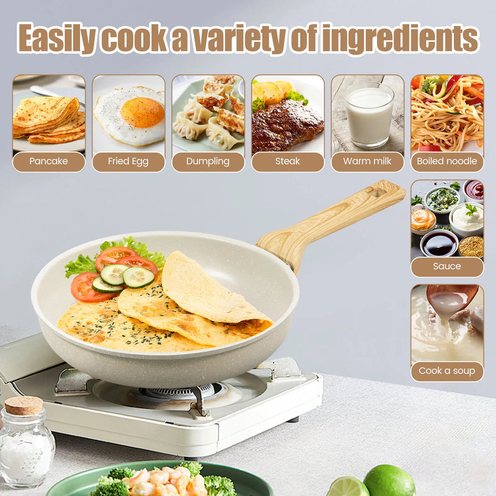 Nixie Nonstick Frying Pan Skillet – Maifanite Coating Nonstick Frying Pan Nixie