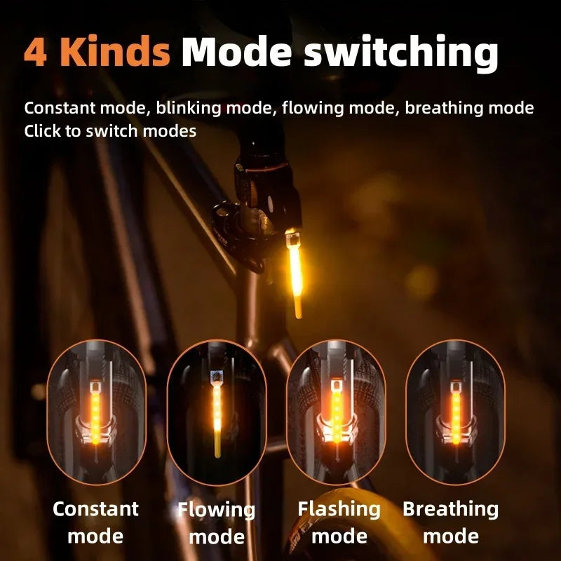 BUCKLOS LED Bike Tail Light – Rechargeable, IPX6 Waterproof Bike Tail Light Nixie
