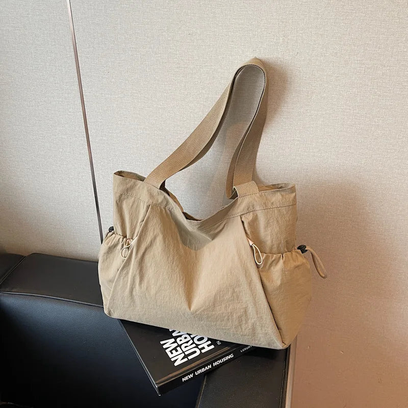 Women's Lightweight Nylon Tote – Large Capacity Shoulder Bag Nylon Tote Bag Nixie
