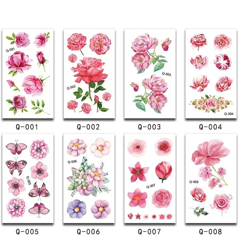 Waterproof Temporary Tattoo Stickers – Floral & Butterfly Temporary Tattoo Sticker Nixie