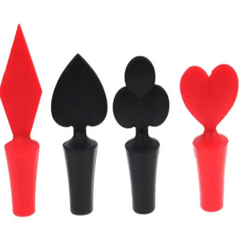 Poker Vacuum Bottle Stopper for Wine Beer & Champagne Vacuum Bottle Stopper Nixie