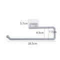 Cabinet Paper Towel & Toilet Roll Holder – Plastic Rack Paper Roll Holder Nixie Light Grey