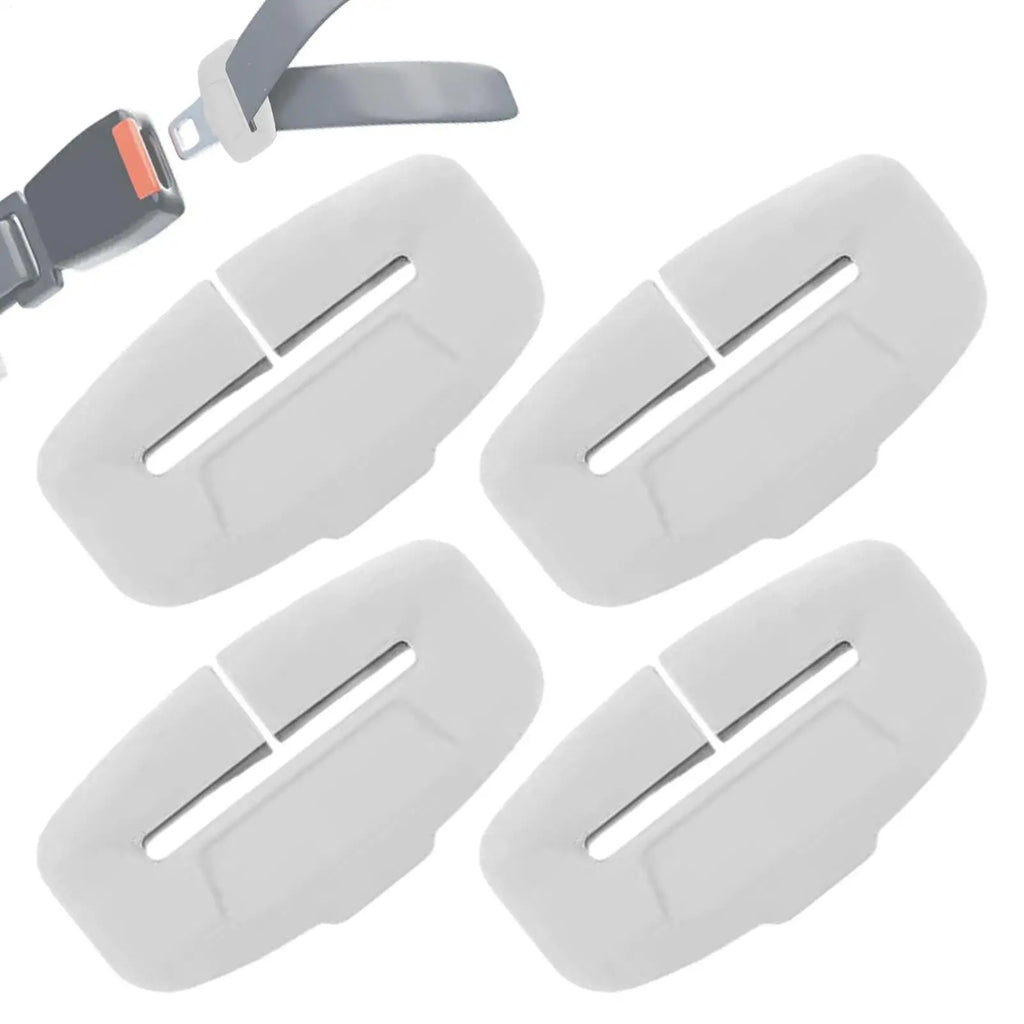 4pcs Silicone Seat Belt Buckle Covers – Anti-Scratch Protector Seat Belt Accessory Nixie