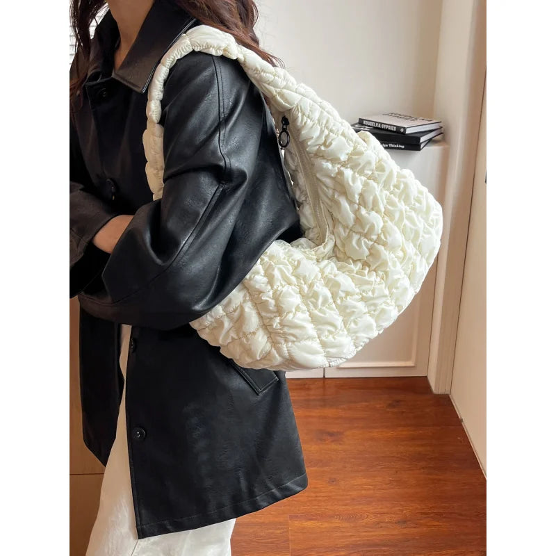 Puff Pleated Cloud Bag – Women's Large Crossbody Shoulder Bag Women's Crossbody Bag Nixie