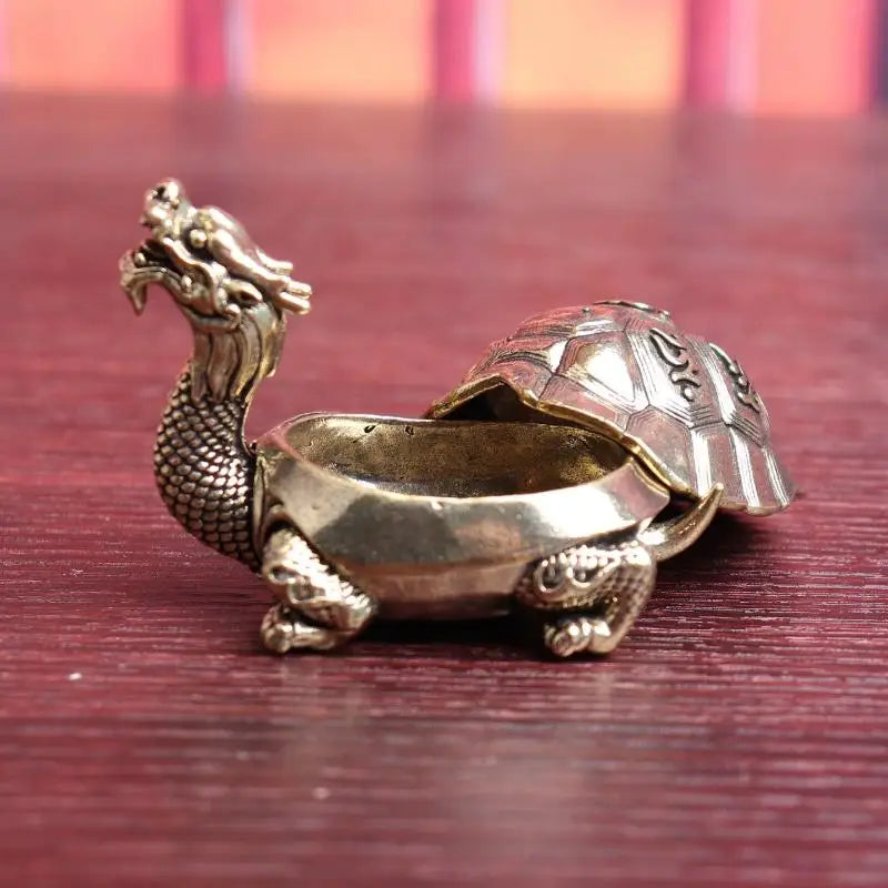 Dragon Turtle Brass Incense Burner – Xuanwu Zen Ornament Incense Burner Ornament Nixie