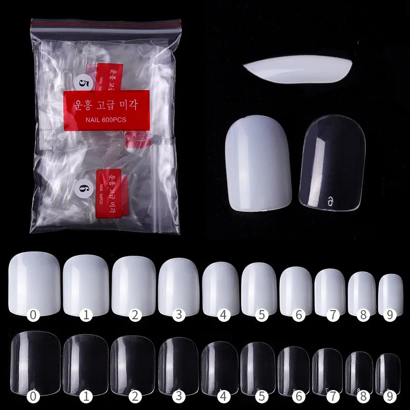 24Pcs Short Square Press On Nails Full Cover Acrylic Nail Tips Press On Nails Nixie